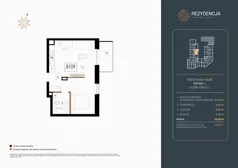 1 pokój, mieszkanie 39,30 m², piętro 1, oferta nr B.109, Rezydencja Śródmiejska, Łódź, Śródmieście, Śródmieście-Wschód, ul. Pomorska 28