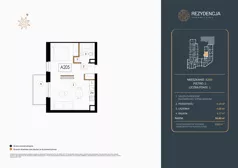 1 pokój, mieszkanie 38,68 m², piętro 2, oferta nr A.205, Rezydencja Śródmiejska, Łódź, Śródmieście, Śródmieście-Wschód, ul. Pomorska 28