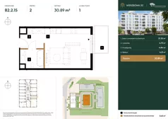 1 pokój, mieszkanie 30,89 m², piętro 2, oferta nr B2.2.15, Wierzbowa 20, Łódź, Śródmieście, ul. Wierzbowa 20