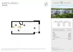 1 pokój, mieszkanie 25,13 m², piętro 2, oferta nr S2.2.05, Ogrody Julianów, Łódź, Bałuty, Julianów, ul. Zgierska 188