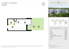1 pokój, mieszkanie 26,41 m², parter, oferta nr S6.0.04, Ogrody Julianów, Łódź, Bałuty, Julianów, ul. Zgierska 188