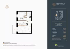 2 pokoje, mieszkanie 39,56 m², piętro 1, oferta nr B.108, Rezydencja Śródmiejska, Łódź, Śródmieście, Śródmieście-Wschód, ul. Pomorska 28