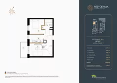 2 pokoje, mieszkanie 39,45 m², piętro 1, oferta nr B.111, Rezydencja Śródmiejska, Łódź, Śródmieście, Śródmieście-Wschód, ul. Pomorska 28
