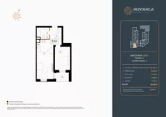 2 pokoje, mieszkanie 45,73 m², piętro 2, oferta nr B.203, Rezydencja Śródmiejska, Łódź, Śródmieście, Śródmieście-Wschód, ul. Pomorska 28