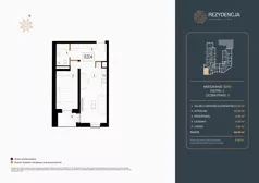 2 pokoje, mieszkanie 48,82 m², piętro 2, oferta nr B.204, Rezydencja Śródmiejska, Łódź, Śródmieście, Śródmieście-Wschód, ul. Pomorska 28