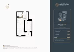 2 pokoje, mieszkanie 45,90 m², piętro 3, oferta nr B.303, Rezydencja Śródmiejska, Łódź, Śródmieście, Śródmieście-Wschód, ul. Pomorska 28