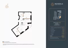 3 pokoje, mieszkanie 59,03 m², piętro 3, oferta nr A.303, Rezydencja Śródmiejska, Łódź, Śródmieście, Śródmieście-Wschód, ul. Pomorska 28