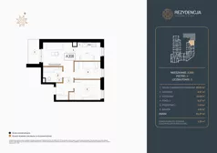3 pokoje, mieszkanie 51,37 m², piętro 3, oferta nr A.308, Rezydencja Śródmiejska, Łódź, Śródmieście, Śródmieście-Wschód, ul. Pomorska 28