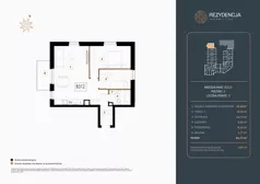 3 pokoje, mieszkanie 61,77 m², piętro 3, oferta nr B.312, Rezydencja Śródmiejska, Łódź, Śródmieście, Śródmieście-Wschód, ul. Pomorska 28