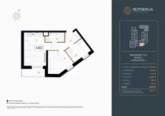 3 pokoje, mieszkanie 50,35 m², piętro 4, oferta nr A.402, Rezydencja Śródmiejska, Łódź, Śródmieście, Śródmieście-Wschód, ul. Pomorska 28