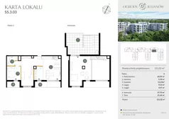 3 pokoje, mieszkanie 121,02 m², piętro 3, oferta nr S5.3.03, Ogrody Julianów, Łódź, Bałuty, Julianów, ul. Zgierska 188