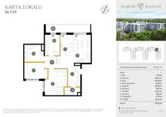 4 pokoje, mieszkanie 95,42 m², piętro 1, oferta nr S6.1.01, Ogrody Julianów, Łódź, Bałuty, Julianów, ul. Zgierska 188