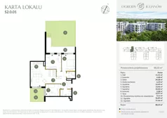 4 pokoje, mieszkanie 88,33 m², parter, oferta nr S2.0.01, Ogrody Julianów, Łódź, Bałuty, Julianów, ul. Zgierska 188