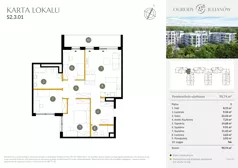 4 pokoje, mieszkanie 90,74 m², piętro 3, oferta nr S2.3.01, Ogrody Julianów, Łódź, Bałuty, Julianów, ul. Zgierska 188