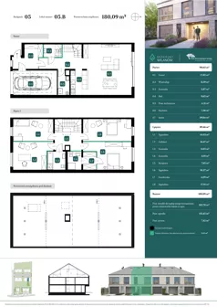 Dom 180,09 m², oferta nr 05.B, Spokojny Wilanów, Warszawa, Wilanów, Zawady, ul. Ruczaj