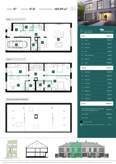 Dom i rezydencja 180,09 m², oferta nr 07.B, Spokojny Wilanów, Warszawa, Wilanów, Zawady, ul. Ruczaj