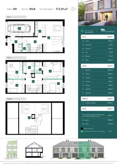 Dom 175,19 m², oferta nr 09.B, Spokojny Wilanów, Warszawa, Wilanów, Zawady, ul. Ruczaj