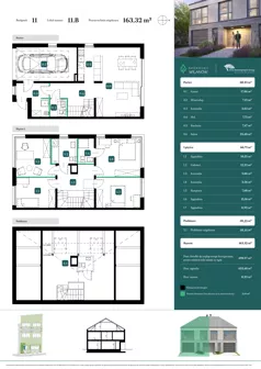 Dom 163,32 m², oferta nr 11.B, Spokojny Wilanów, Warszawa, Wilanów, Zawady, ul. Ruczaj