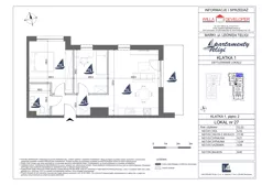 3 pokoje, mieszkanie 53,55 m², piętro 2, oferta nr 27, Apartamenty Teligi, Marki, ul. Leonida Teligi