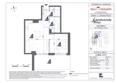 2 pokoje, mieszkanie 46,47 m², parter, oferta nr 61, Apartamenty Teligi, Marki, ul. Leonida Teligi