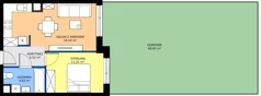 2 pokoje, mieszkanie 39,26 m², parter, oferta nr 63, Apartamenty Teligi, Marki, ul. Leonida Teligi