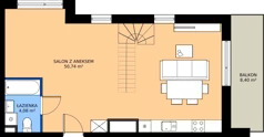 2 pokoje, mieszkanie 82,45 m², piętro 4, oferta nr 51, Apartamenty Teligi, Marki, ul. Leonida Teligi