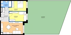 3 pokoje, mieszkanie 57,91 m², parter, oferta nr 6, Apartamenty Teligi, Marki, ul. Leonida Teligi
