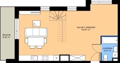 2 pokoje, mieszkanie 82,92 m², piętro 4, oferta nr 113, Apartamenty Teligi, Marki, ul. Leonida Teligi