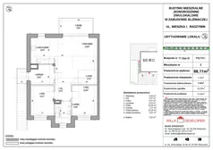 3 pokoje, mieszkanie 66,51 m², piętro 1, oferta nr 27_2, Osiedle Mieszka I, Radzymin, ul. Mieszka I
