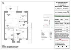 3 pokoje, mieszkanie 68,11 m², piętro 1, oferta nr 29_2, Osiedle Mieszka I, Radzymin, ul. Mieszka I