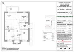 3 pokoje, mieszkanie 66,51 m², piętro 1, oferta nr 33_2, Osiedle Mieszka I, Radzymin, ul. Mieszka I