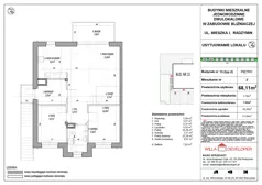 3 pokoje, mieszkanie 68,11 m², piętro 1, oferta nr 35_2, Osiedle Mieszka I, Radzymin, ul. Mieszka I