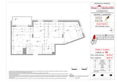 4 pokoje, mieszkanie 66,67 m², piętro 5, oferta nr 49, Osiedle Poetów, Radzymin, ul. Słowackiego