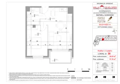 2 pokoje, mieszkanie 37,70 m², piętro 5, oferta nr 56, Osiedle Poetów, Radzymin, ul. Słowackiego