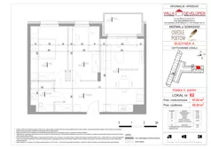 3 pokoje, mieszkanie 55,35 m², parter, oferta nr 62, Osiedle Poetów, Radzymin, ul. Słowackiego
