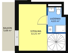 2 pokoje, mieszkanie 36,51 m², piętro 1, oferta nr 20, Mochtyńska, Warszawa, Białołęka, Kobiałka, ul. Mochtyńska 56