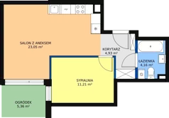 2 pokoje, mieszkanie 43,23 m², parter, oferta nr 39, Mochtyńska, Warszawa, Białołęka, Kobiałka, ul. Mochtyńska 56