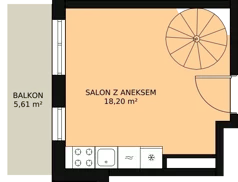2 pokoje, mieszkanie 35,91 m², piętro 2, oferta nr 52, Mochtyńska, Warszawa, Białołęka, Kobiałka, ul. Mochtyńska 56