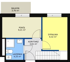 3 pokoje, mieszkanie 57,42 m², piętro 2, oferta nr 53, Mochtyńska, Warszawa, Białołęka, Kobiałka, ul. Mochtyńska 56