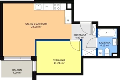 2 pokoje, mieszkanie 43,04 m², piętro 2, oferta nr 61, Mochtyńska, Warszawa, Białołęka, Kobiałka, ul. Mochtyńska 56