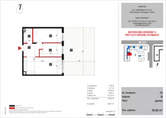 3 pokoje, mieszkanie 51,96 m², piętro 1, oferta nr 86, SKRAJNA 9, Ząbki, ul. Skrajna 9