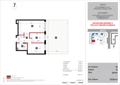 3 pokoje, mieszkanie 51,96 m², piętro 1, oferta nr 86, SKRAJNA 9, Ząbki, ul. Skrajna 9