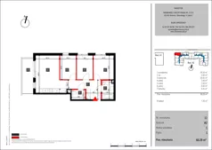 4 pokoje, mieszkanie 60,29 m², piętro 1, oferta nr 11, Mochtyńska - bud. A2, Warszawa, Białołęka, Kobiałka, ul. Mochtyńska 56A