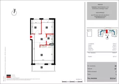 3 pokoje, mieszkanie 59,16 m², piętro 1, oferta nr 20, Mochtyńska - bud. A2, Warszawa, Białołęka, Kobiałka, ul. Mochtyńska 56A