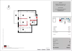 3 pokoje, mieszkanie 56,89 m², parter, oferta nr 3, Mochtyńska - bud. A2, Warszawa, Białołęka, Kobiałka, ul. Mochtyńska 56A