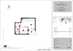 2 pokoje, mieszkanie 40,89 m², piętro 2, oferta nr 30, Mochtyńska - bud. A2, Warszawa, Białołęka, Kobiałka, ul. Mochtyńska 56A