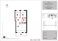 3 pokoje, mieszkanie 58,81 m², piętro 2, oferta nr 32, Mochtyńska - bud. A2, Warszawa, Białołęka, Kobiałka, ul. Mochtyńska 56A