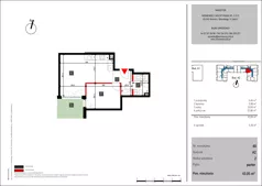 2 pokoje, mieszkanie 43,05 m², parter, oferta nr 40, Mochtyńska - bud. A2, Warszawa, Białołęka, Kobiałka, ul. Mochtyńska 56A