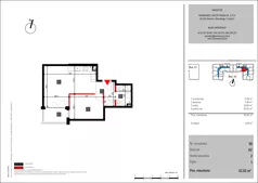 2 pokoje, mieszkanie 42,92 m², piętro 1, oferta nr 50, Mochtyńska - bud. A2, Warszawa, Białołęka, Kobiałka, ul. Mochtyńska 56A