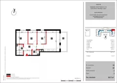 4 pokoje, mieszkanie 59,77 m², piętro 2, oferta nr 55, Mochtyńska - bud. A2, Warszawa, Białołęka, Kobiałka, ul. Mochtyńska 56A